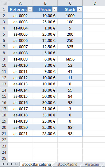 Copia hojas VBA Excel resultado